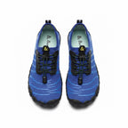 Blue Barefoot shoes with overview look