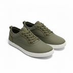 Green unisex barefoot shoes with a white shoes, built for comfort 
