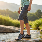 Grey barefoot Trail Flex shoes with wide toe and foot pain relief perfect for all fitness