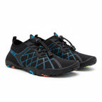 Black and Blue water shoes for all fitness activities. Wide toe for natural movement.