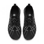 Barefoot water shoes black with black laces.