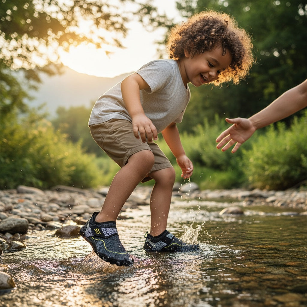 Children's Tide barefoot shoes waterprof, perfect for all fitness and everyday use.