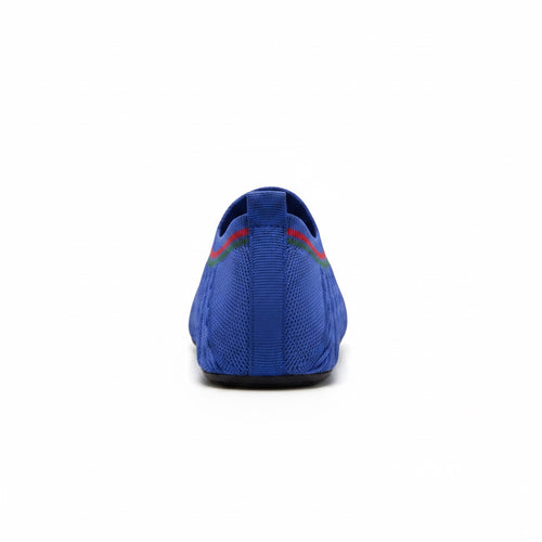 Rear view of blue barefoot water shoe