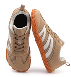 Women's brown barefoot no slip shoes. Wide toe for natural movement . 