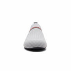 Front view of grey barefoot aqua water shoe