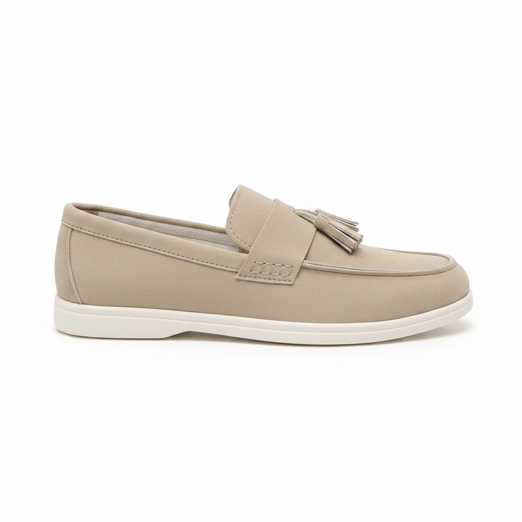 Beige Signature Slip On Loafers product photo