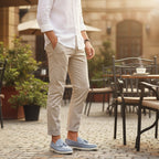 Light blue mens loafers perfect for everyday use. made for maximum comfort.