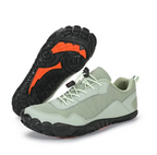 Men's Green Barefoot shoe with a black sole.
