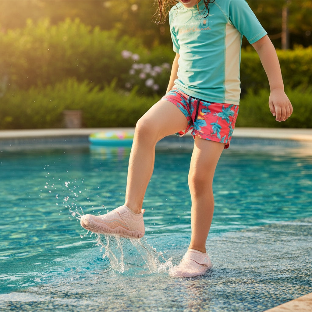 Pink Tide barefoot shoes, wide toe for comfort and waterprof 