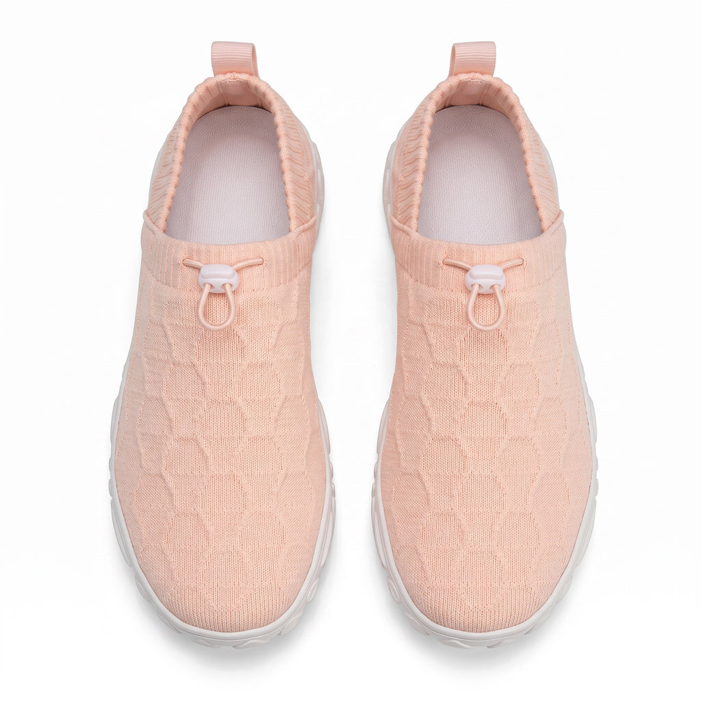 barefoot shoes with white rubber sole with over view look