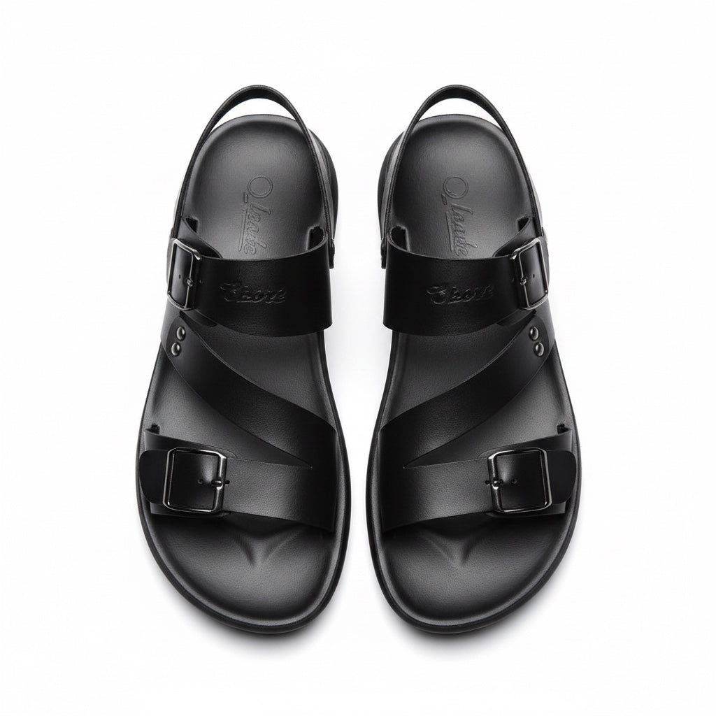 Men Barefoot Buckle Sandals