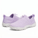 Mens Purple Barefoot shoes with knit material