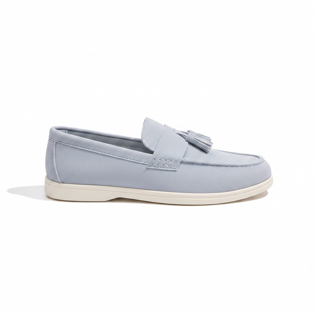 Sky Blue Signature Slip On Loafers product photo