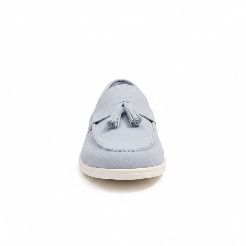 Sky Blue Signature Slip On Loafers – product photo 4