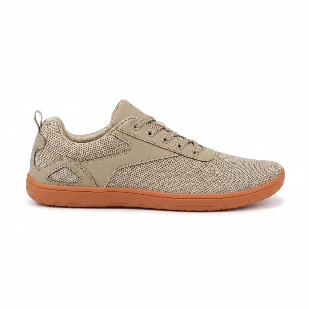 Beige Wide Fit Barefoot Knit Sneakers product photo