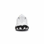 Front view showing the natural foot shaped design and spacious toe area.