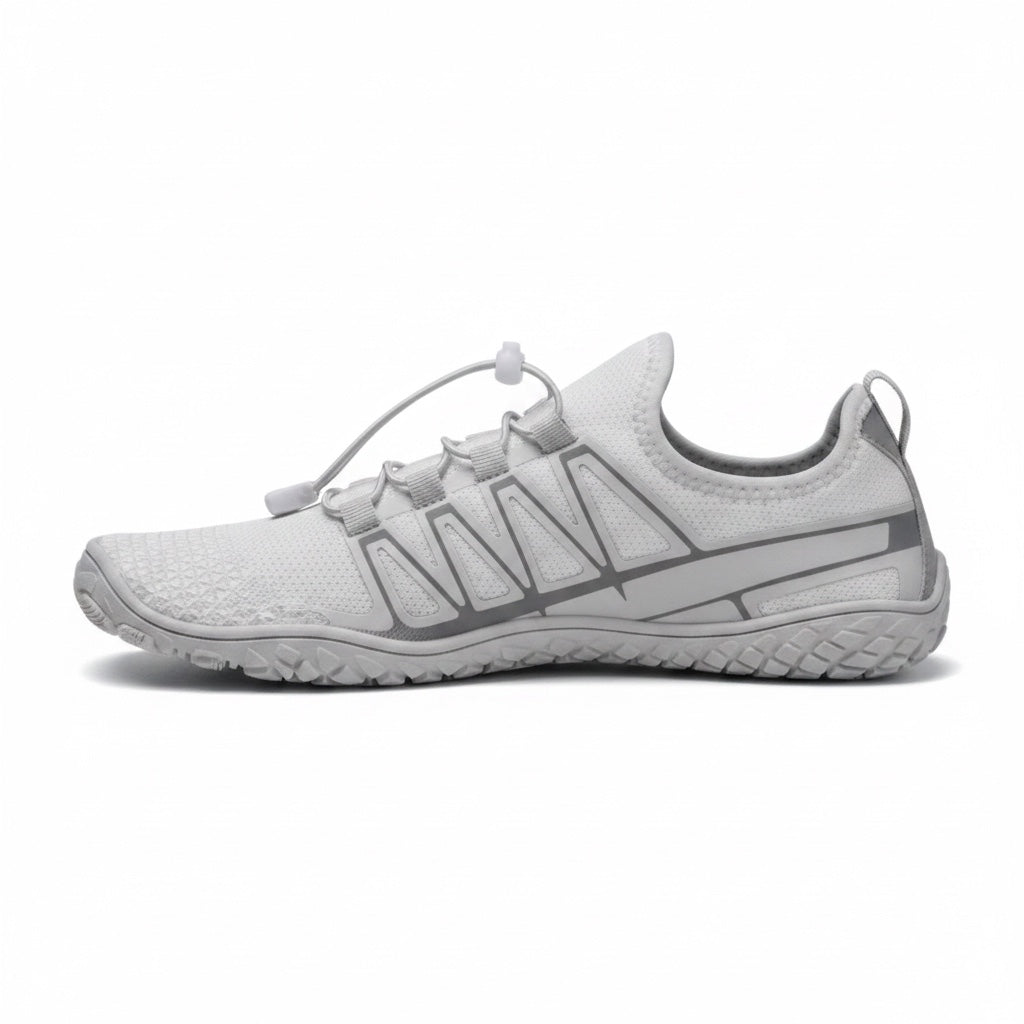 Detailed side profile highlighting the minimalist design and lightweight flexible sole.