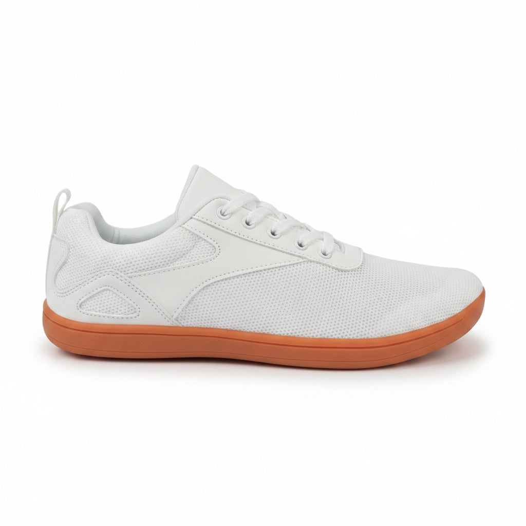 White Wide Fit Barefoot Knit Sneakers product photo
