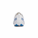 Rear view highlighting the heel structure and blue outsole detailing.