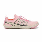 Side profile of the pink unisex barefoot shoe showing its lightweight design, flexible sole and breathable upper.